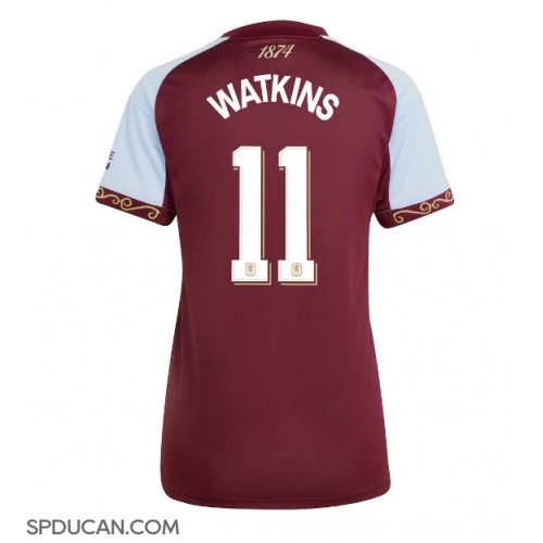 Zenski Nogometni Dres Aston Villa Ollie Watkins #11 Domaci 2025-26 Kratak Rukav Zenski Nogometni Dres Aston Villa Ollie Watkins #11 Domaci 2025-26 Kratak Rukav